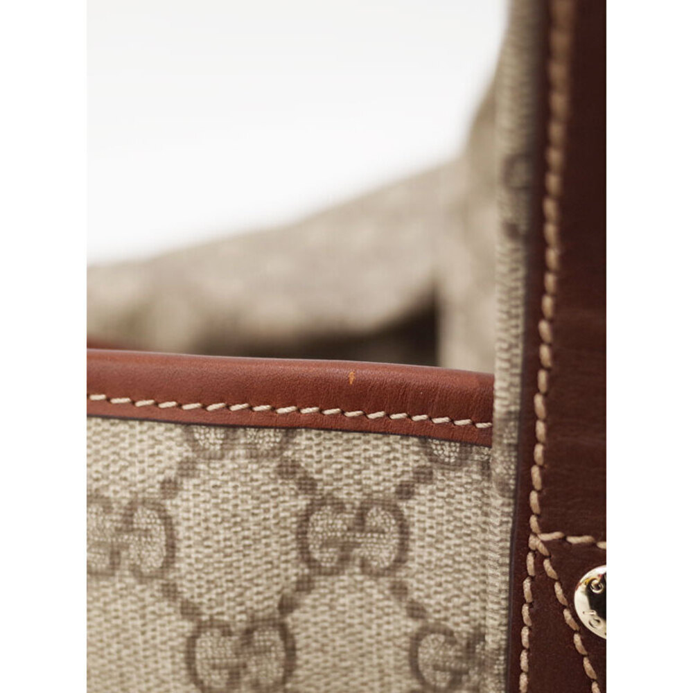 Gucci GG Supreme Web Loop Tote bag Brown - Picture 7 of 9
